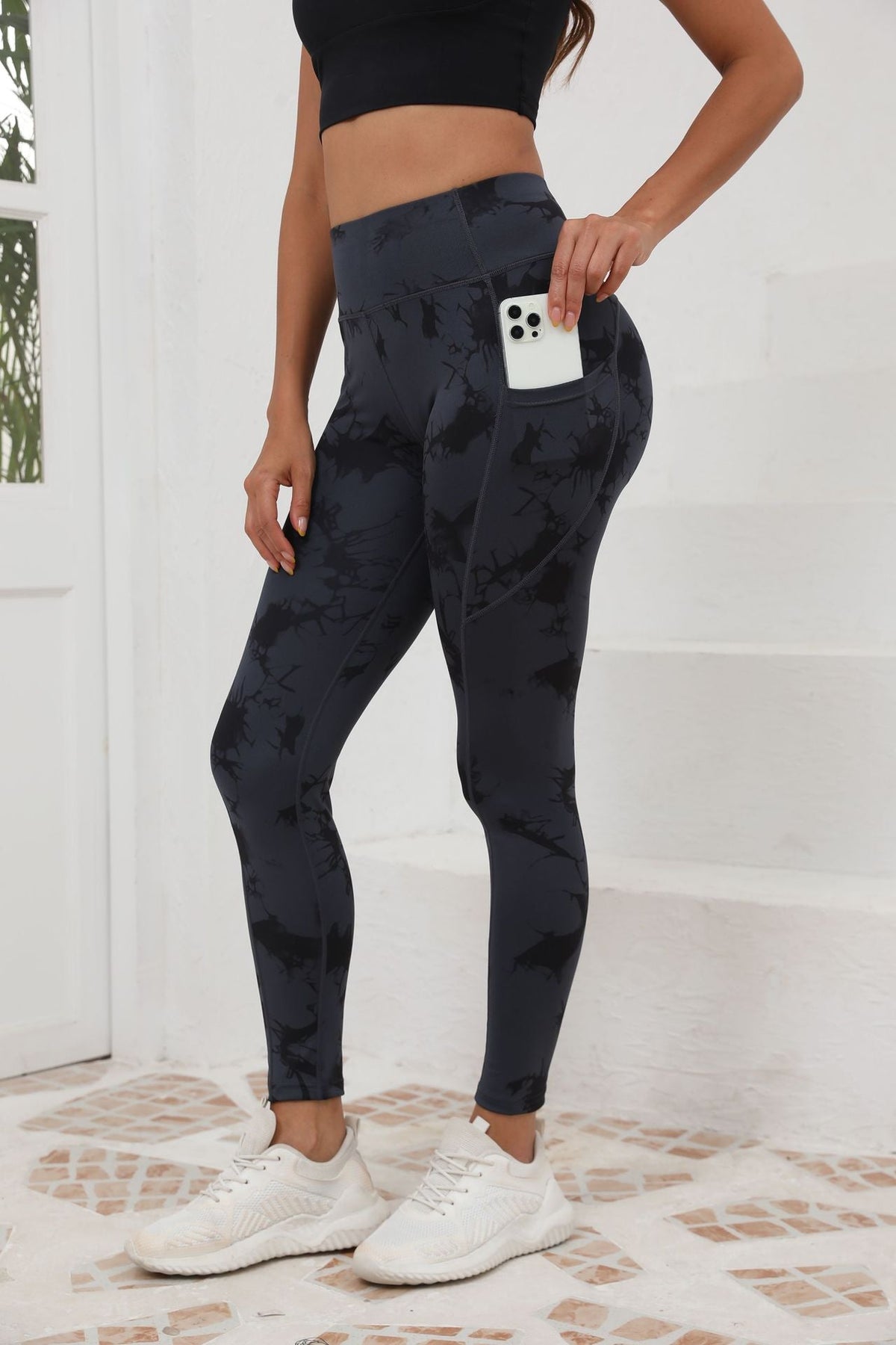 New Popular Cross-Border Yoga Pants, European And American High-Waisted Sexy Slimming Solid Color Leggings, Running Outdoor Sports Pants For Women