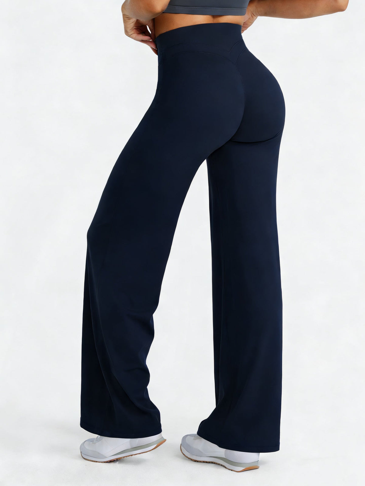 Cross-Border European And American New Popular Yoga Pants High-Waisted Butt-Lifting Naked-Feel Outdoor Fitness Pants Sports Solid Color Long Pants For Women