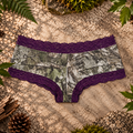 Women's Camo Hunting Boyshort Panty - Shape Shift Underwear - Wilderness Dreams