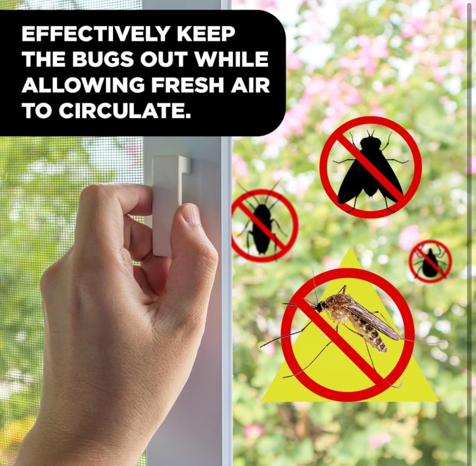 Docazoo DocaScreen Window Screen Replacement - DIY for House Windows, Door, Pool, Porch or Back Patio - Easy to Cut Fiberglass Roll Screen Door Mesh,
