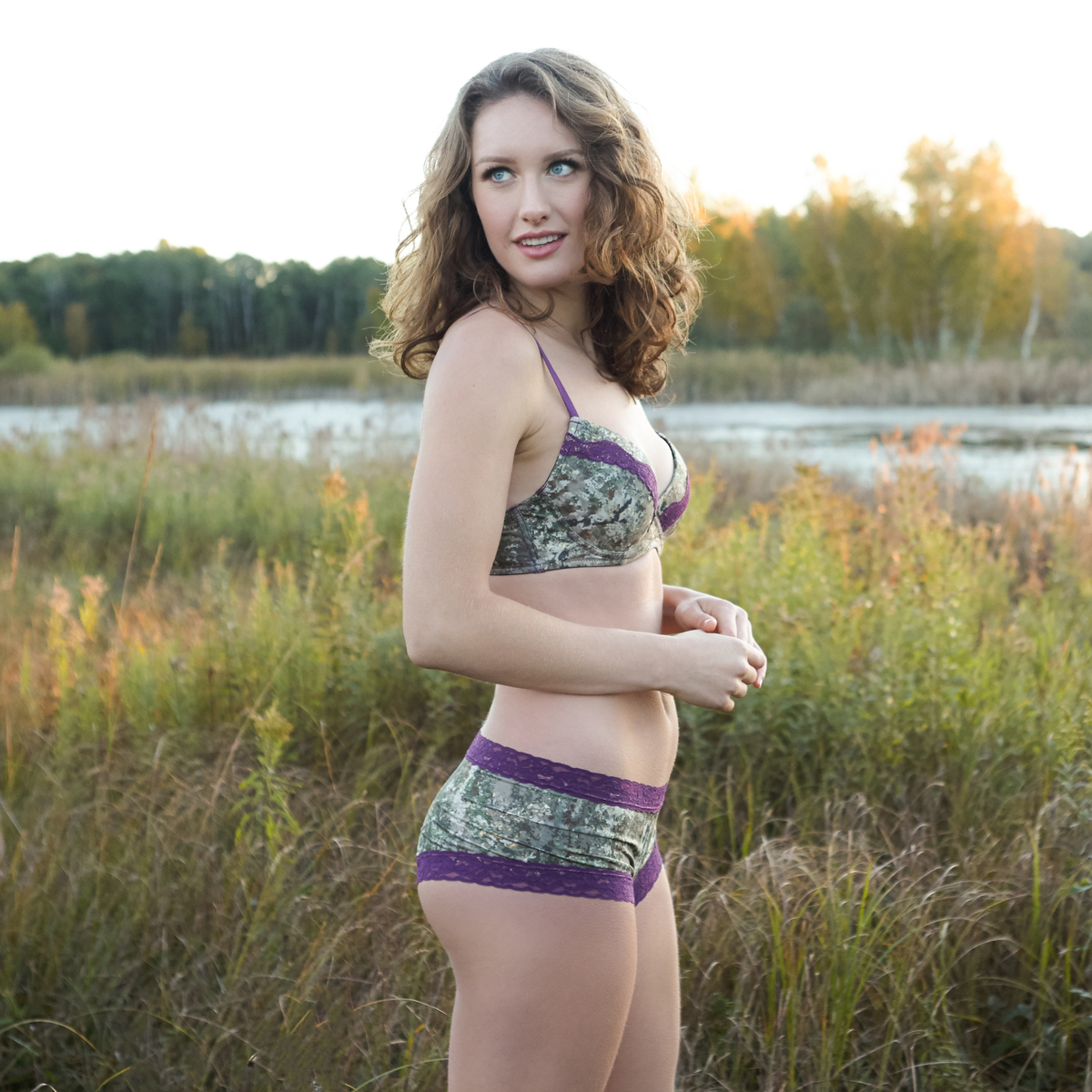 Women's Camo Hunting Boyshort Panty - Shape Shift Underwear - Wilderness Dreams