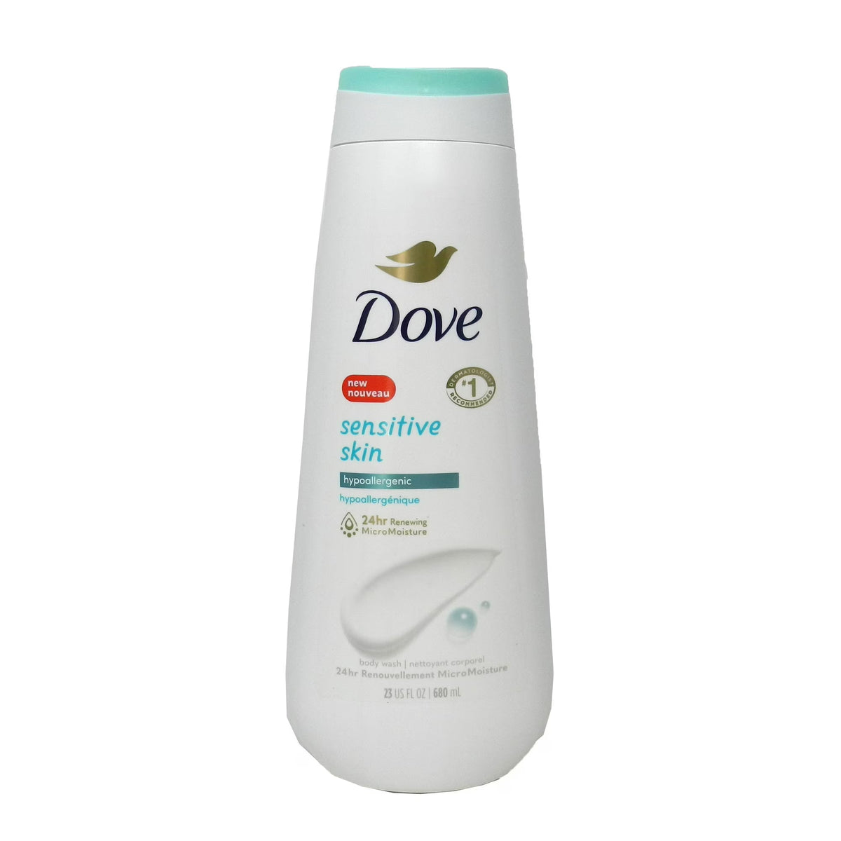 Dove Sensitive Body Wash, 23 fl oz, 3 Pack