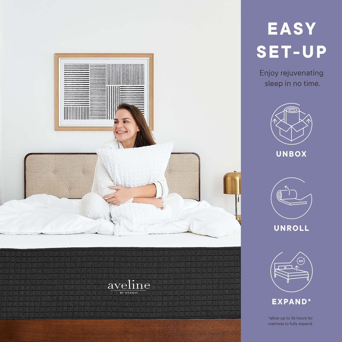 Aveline 12" Memory Foam Mattress by Modway
