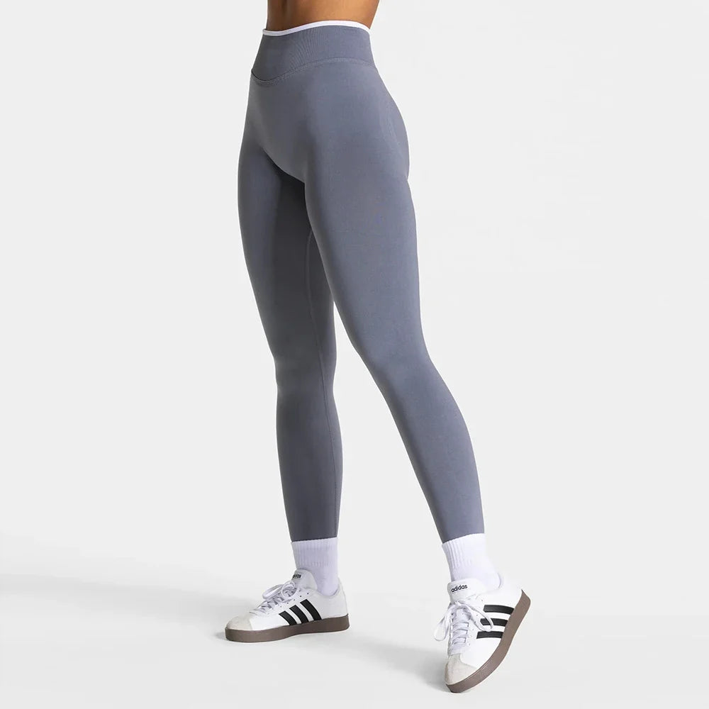 Women’s Sports Leggings, High Waist Seamless Yoga Pants, Scrunch Booty Peach, Hip Lifting Gym Clothes, Workout Tights