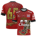 Thailand National Elephant Thai Pattern Football Jersey T-Shirt Men Women Unisex Country Pride Graphic Tee Summer outdoors