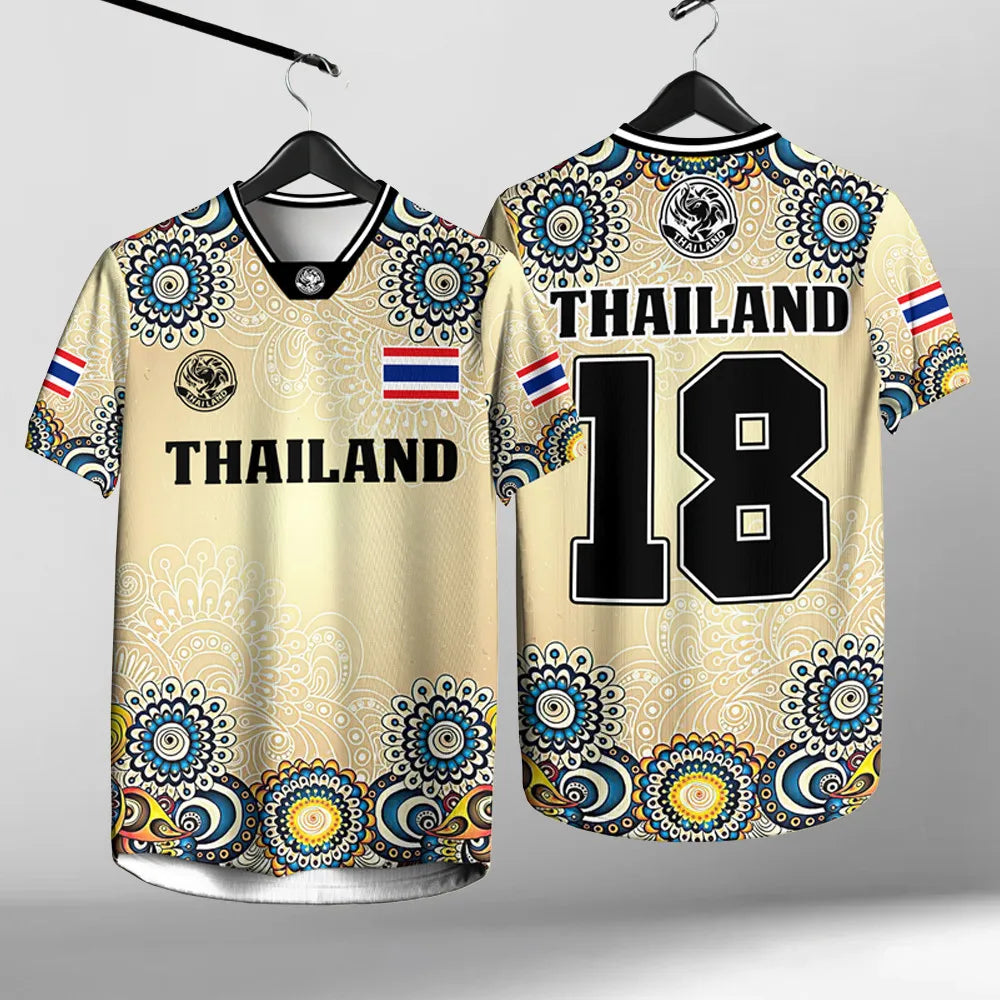 Men And Women Elephant Thailand 3D Printed Round Neck Short Sleeve Summer Street T-shirt Men's High Quality Oversized Breathable