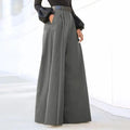 Women’s 2026 Summer Autumn Palazzo Pants - Printed Cropped Cotton Baggy Trousers with Pockets