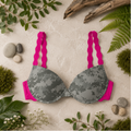 Women's Pink Camo Hunting Bra - Atlas Fuchsia Lace T-Shirt Bra - Wilderness Dreams