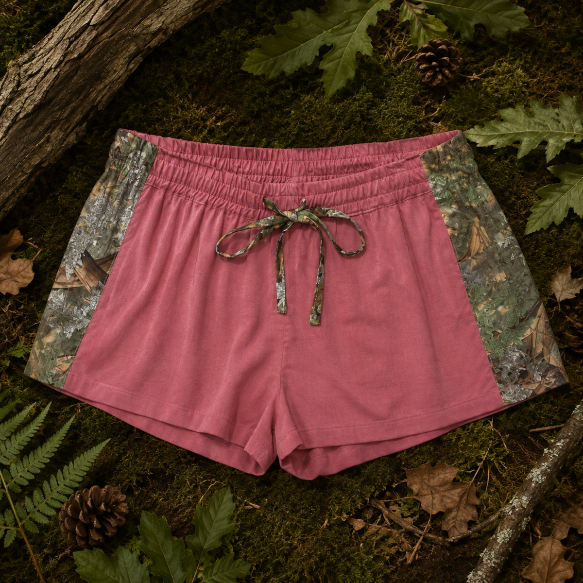 Women's Camo Sleep Shorts - King's Camo Hunting Loungewear - Wilderness Dreams