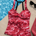 Women's Camo Tankini Swimsuit - Anemone Black Hunting Swimwear - Wilderness Dreams