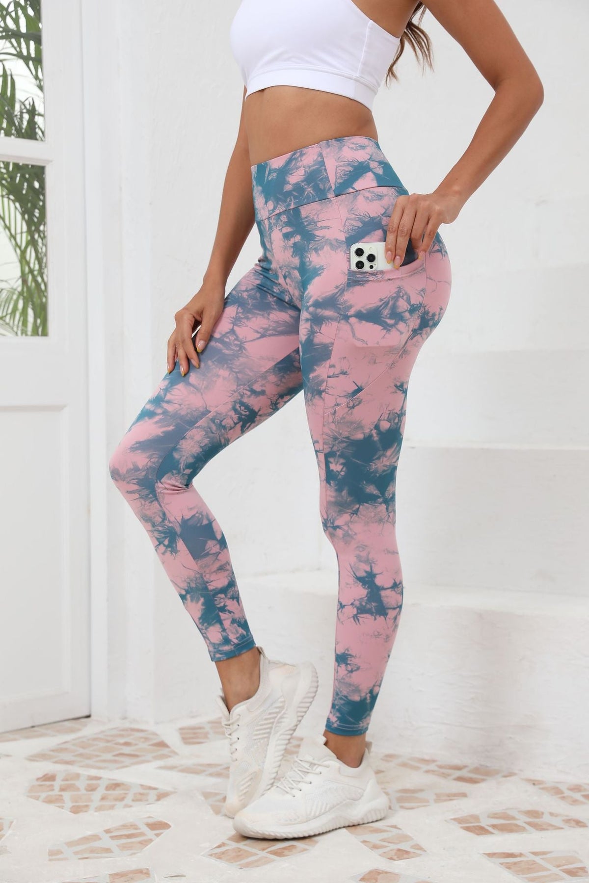 New Popular Cross-Border Yoga Pants, European And American High-Waisted Sexy Slimming Solid Color Leggings, Running Outdoor Sports Pants For Women