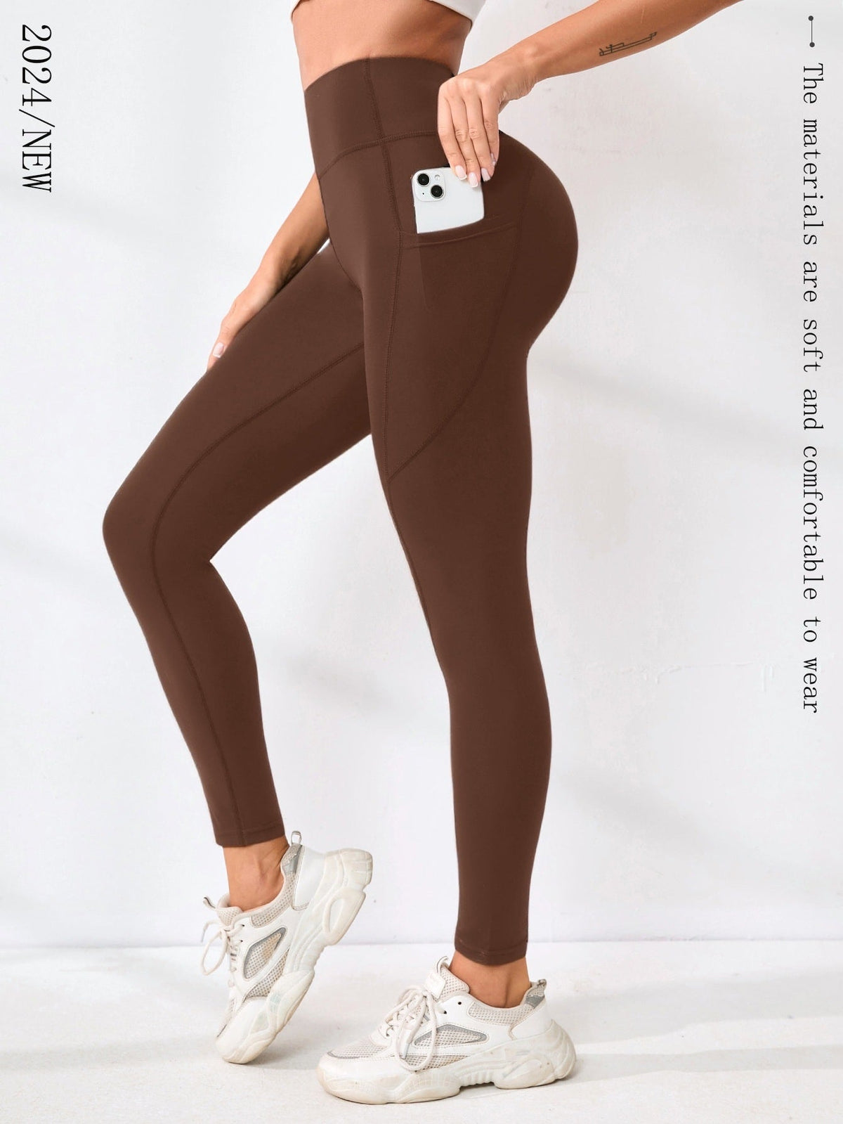 New Popular Cross-Border Yoga Pants, European And American High-Waisted Sexy Slimming Solid Color Leggings, Running Outdoor Sports Pants For Women