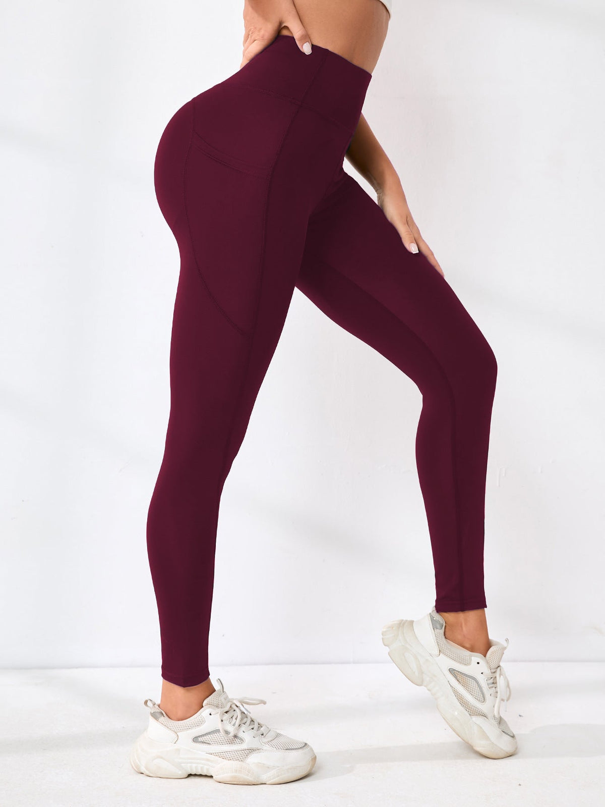 New Popular Cross-Border Yoga Pants, European And American High-Waisted Sexy Slimming Solid Color Leggings, Running Outdoor Sports Pants For Women