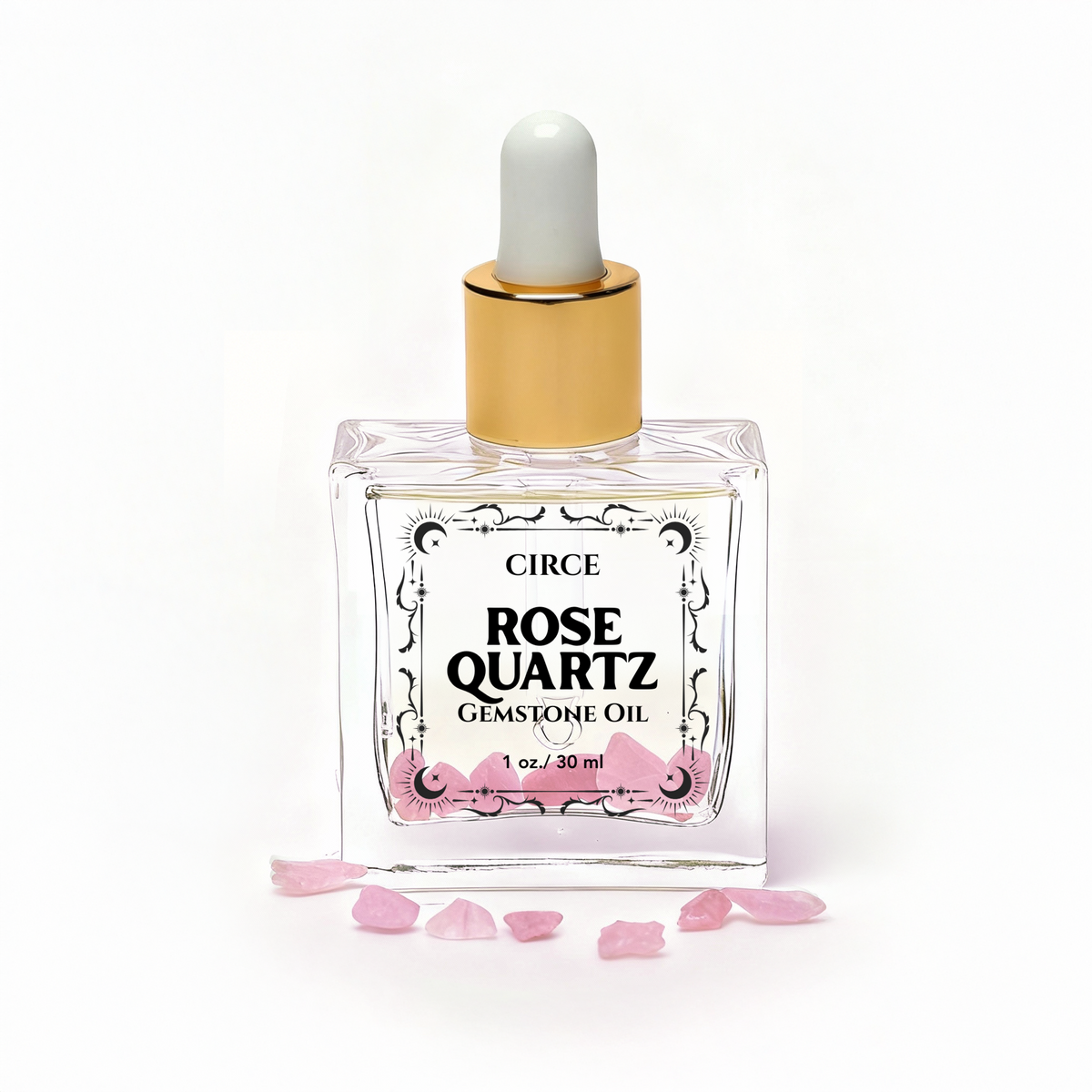 Gemstone Body Oil Discovery Set — 3-Piece Crystal-Infused Oil Sampler (Rose Quartz, Citrine, Obsidian)